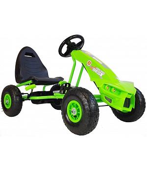 KART A PEDALES PARA NIÑOS DE 3 A 8 AÑOS, VERDE, A18 LE5342